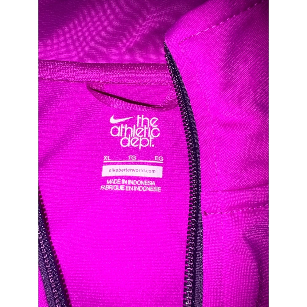 Nike Women XL Colorblock Track Jacket Pink Purple Blue Full Zip Athletic Dept - Picture 6 of 7